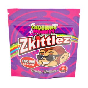 Laughing Monkey Berry Zkittlez 150MG THC Edibles