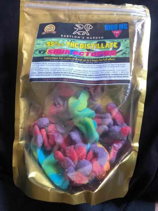 Sour Octopus THC gummies (1000 mg) EU