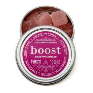 Sour Watermelon THC Gummies – Boost Edibles 150MG EU